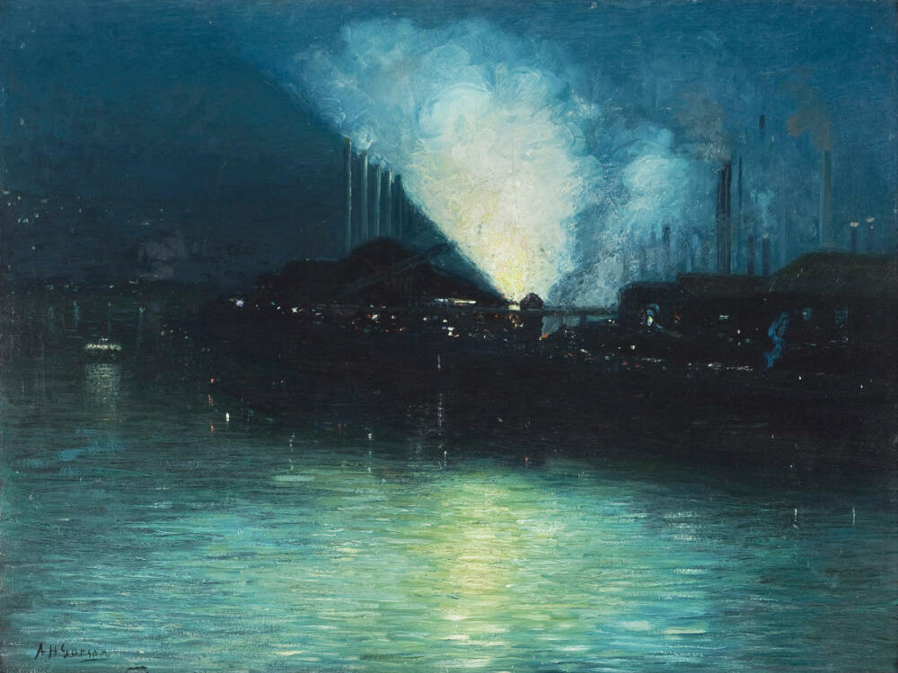 Aaron Henry Gorson, Pittsburgh at Night, ca. 1920