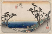 Utagawa Hiroshige - Shirasuka: View of Shiomi Slope, c. 1831-1834