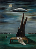 Gertrude Abercrombie - Tree, Table, and Cat, 1937