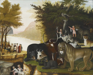 Edward Hicks - Peaceable Kingdom, ca.1837