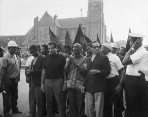 Charles "Teenie" Harris - "Black Monday" demonstration, Freedom Corner, Lower Hill District, Pittsburgh, 1969