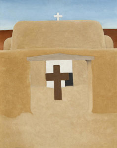 Georgia O'Keeffe - Gates of Adobe Church, 1929
