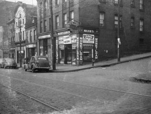 Charles "Teenie" Harris - Centre Avenue at intersection of Arthur Street, Hill District, ca. 1938-1946