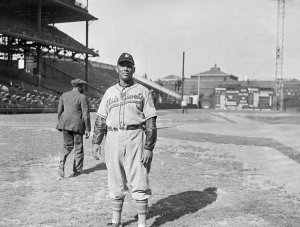 Charles "Teenie" Harris - Baltimore Elite Giants baseball player "Tubby" Scales, Forbes Field, 1941