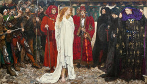 Edwin Austin Abbey - The Penance of Eleanor, Duchess of Gloucester, 1900