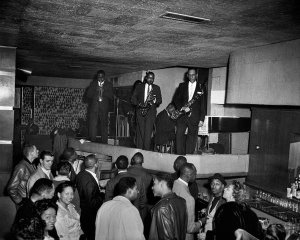 Charles "Teenie" Harris - Five-piece band, with Marion "Boonie" Hazel on trumpet, Crawford Grill, ca. 1953-1970
