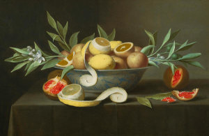 Jacob Fopsen van Es - Still Life with Lemons, Oranges, and Pomegranate, ca. 1660