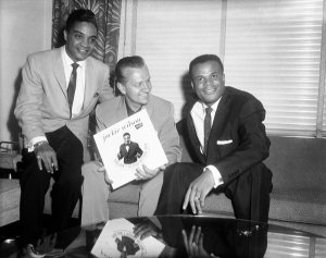 Charles "Teenie" Harris - Jackie Wilson with Porky Chedwick and Roy Hamilton, 1961