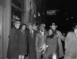 Charles "Teenie" Harris - Group portrait outside "El Cabana Club Casino" 1940-1955