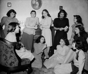 Charles "Teenie" Harris - Group portrait of members of Kolesque Club, ca. 1945-1950