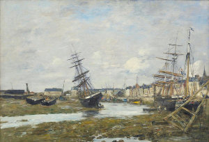 Eugene Louis Boudin - The Port of Trouville (Le Port de Trouville), 1882