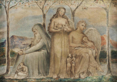 William Blake - Faith, Hope, and Charity, 1799