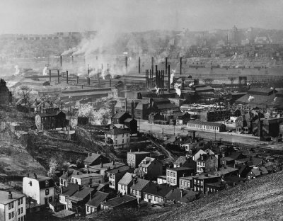 Todd Webb - (Overview: View of J&L Steel Mill on the Monongahela River from the South Side, Pittsburgh), 1948