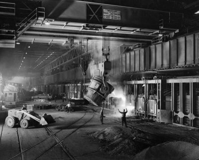 unknown American - (Industry: Jones and Laughlin Steel Mill Interior), ca. 1950