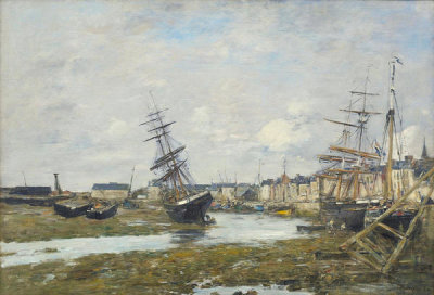 Eugene Louis Boudin - The Port of Trouville (Le Port de Trouville), 1882